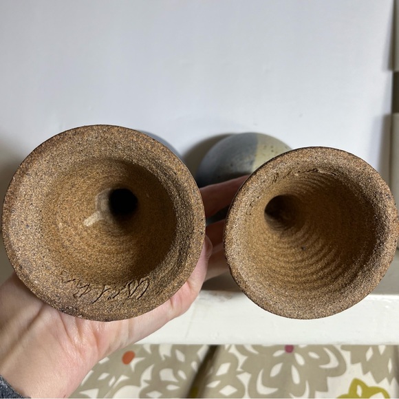 Ceramic Handmade Chalice Goblet Wine Glasses Set Of 2 - Picture 7 of 12